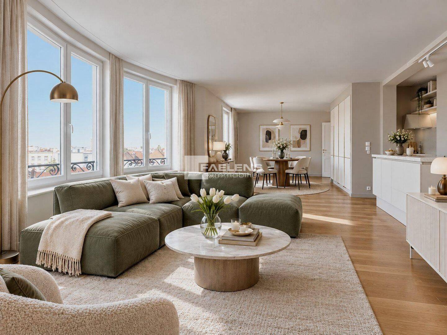 Appartement 5 pièces 125 m² · à Lille · 124,9 m² · 2 050 €/mois