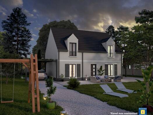 Terrain avec maison neuve à vendre 336 500 € 6 pièces 4 chambres 101 m² 515 m² de terrain Évry-Grégy-sur-Yerre 77166