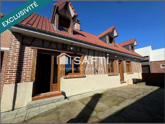 Maison à vendre 199 900 € 4 pièces 2 chambres 102 m² 1 730 m² de terrain Varennes 80560