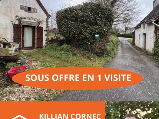 Maison à vendre 129 000 € 3 pièces 2 chambres 70 m² 830 m² de terrain Keropert Pontivy 56300