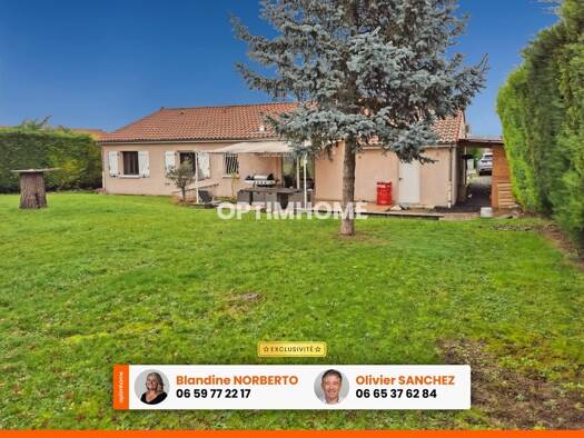 Maison de plain-pied à vendre 336 000 € 5 pièces 4 chambres 130 m² 1 350 m² de terrain Vertaizon 63910