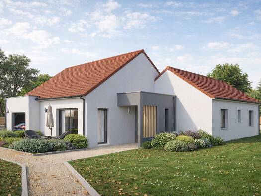 Terrain avec maison neuve à vendre 231 788 € 4 pièces 3 chambres 104 m² 373 m² de terrain Tauxigny 37310