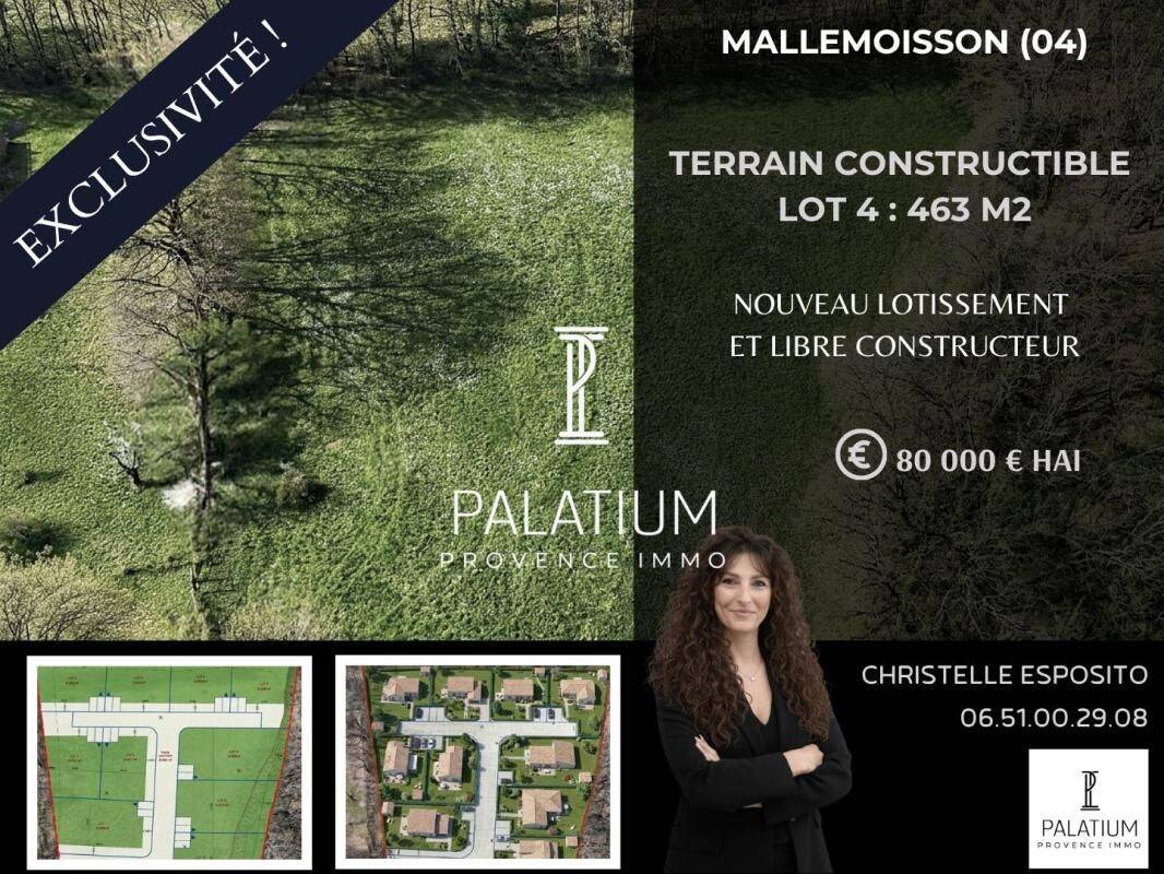 Terrain de 463 m² à Mallemoisson - photo 2
