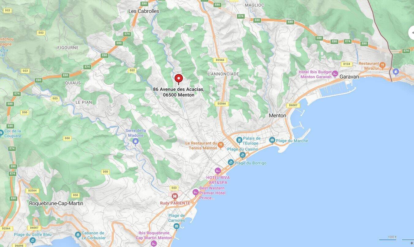 Appartement 3 pièces 59 m² · à Menton · 59 m² · 1 120 €