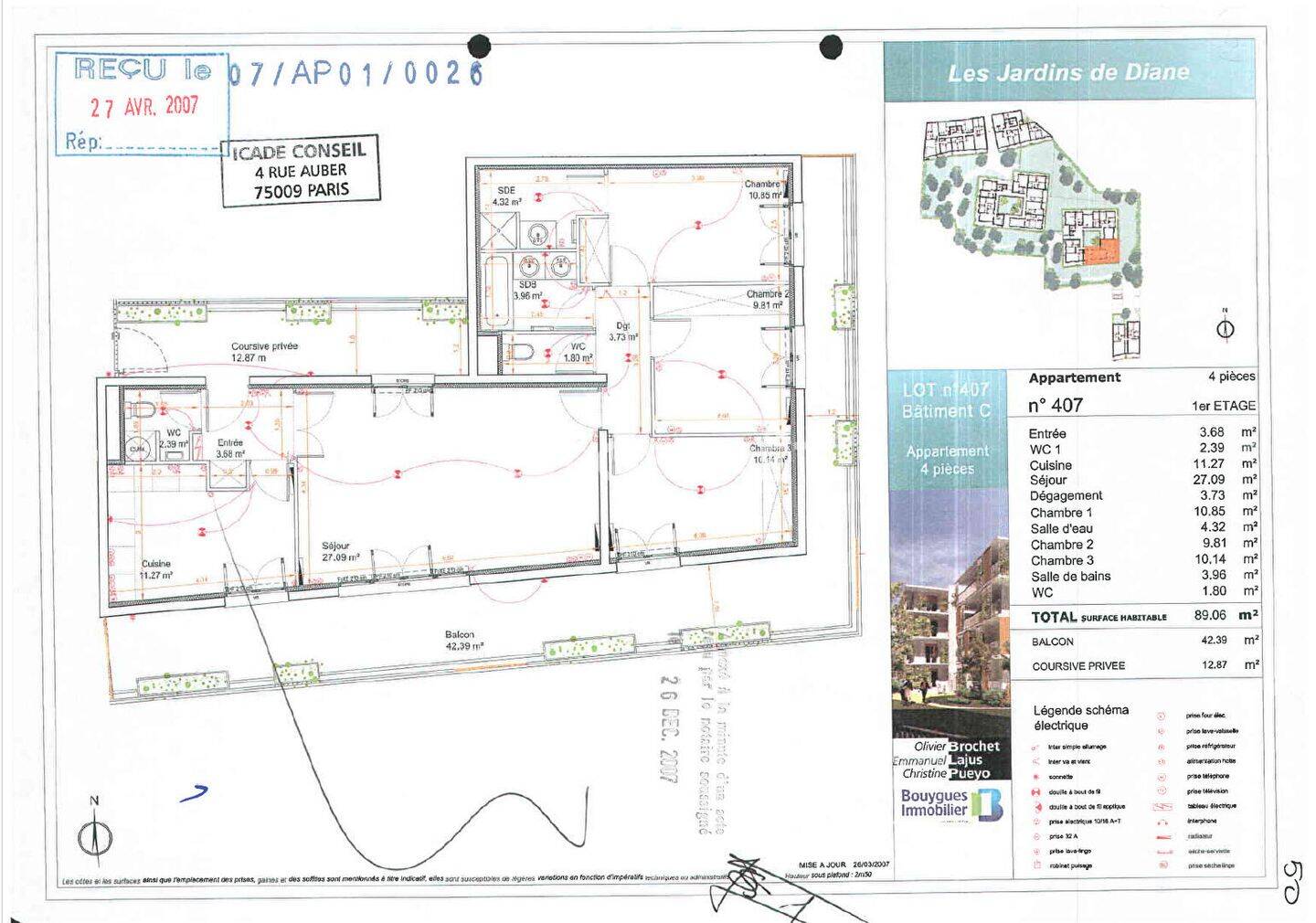 Appartement 4 pièces 89 m² · à Mérignac · 89,1 m² · 1 222 €