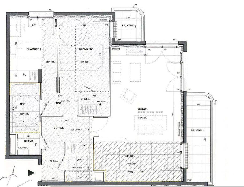 Appartement 3 pièces 75 m² · à Thiais · 75,4 m² · 1 259 €/mois