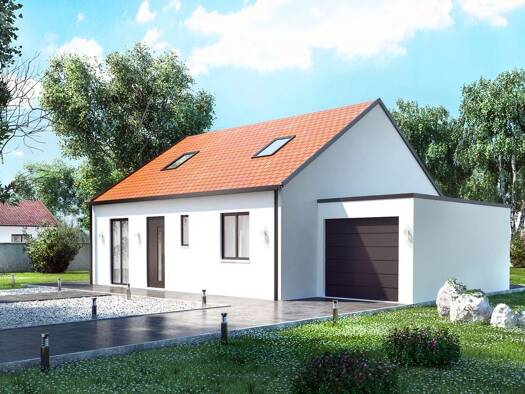 Terrain avec maison neuve à vendre 162 006 € 3 pièces 2 chambres 95 m² 680 m² de terrain Herbault 41190