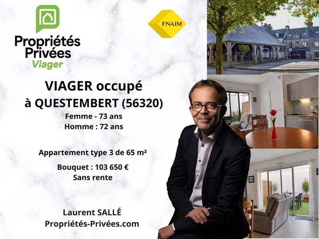 Appartement 3 pièces 65 m² · à Questembert · 65 m² · 103 650 €