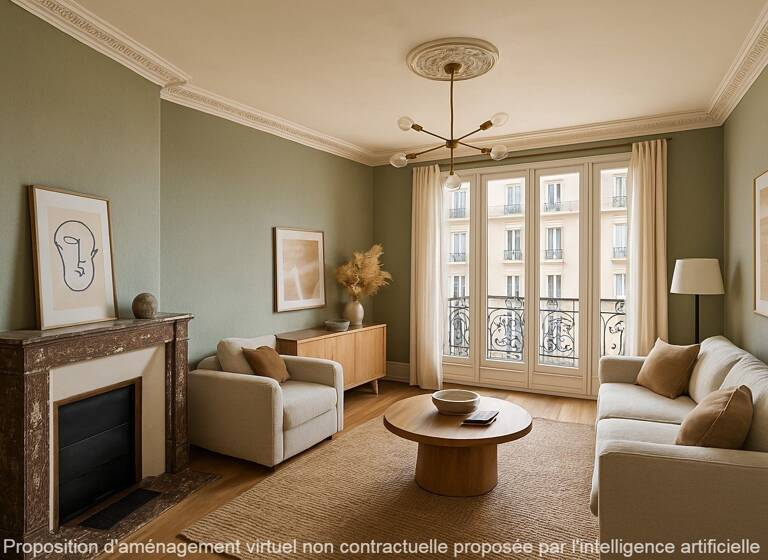Appartement à vendre 360 000 € 3 pièces 2<br/>chambres 58,1 m²<br/>superficie 2/5<br/>étage Bécon Courbevoie 92400