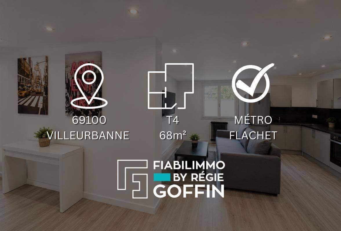 Appartement 4 pièces 68 m² · à Villeurbanne · 68 m² · 229 000 €