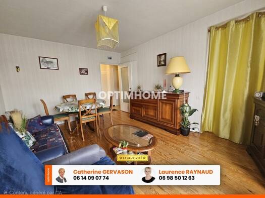 Appartement à vendre 87 000 € 2 pièces 1 chambre 42 m² Étage 1/4 Sud Ouest Lempdes 63370