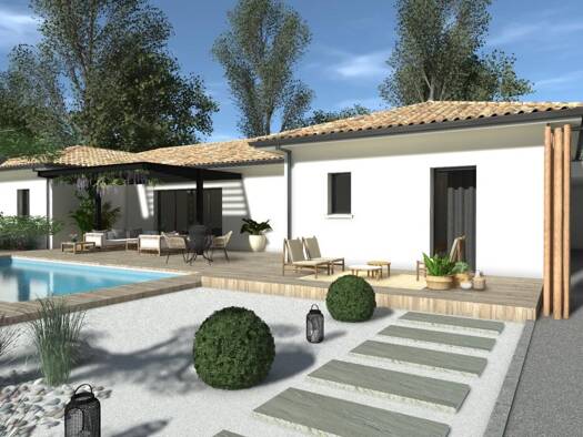 Terrain avec maison neuve à vendre 191 000 € 4 pièces 3 chambres 100 m² 800 m² de terrain Finhan 82700