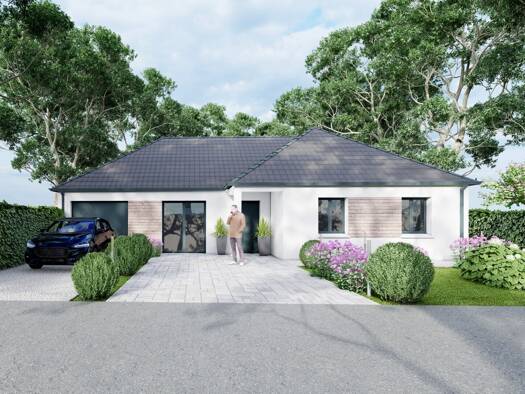 Terrain avec maison neuve à vendre 350 444 € 4 pièces 3 chambres 91 m² 670 m² de terrain Évry-Grégy-sur-Yerre 77166