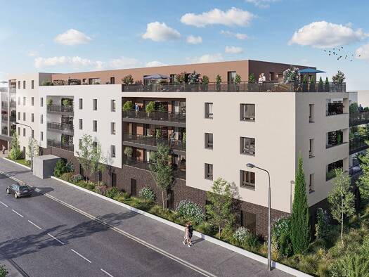 Appartement à vendre - neuf 307 000 € 3 pièces 2 chambres 66 m² Étage 4/4 Yutz 57970