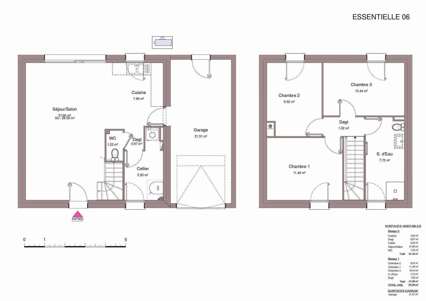 Maison 4 pièces 84 m² · à Vue · 84,3 m² · 232 069 €