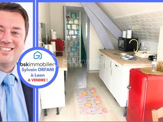 Appartement à vendre 44 900 € 1 pièce 23 m² Étage 2/2 Gare Saint Marcel Laon 02000