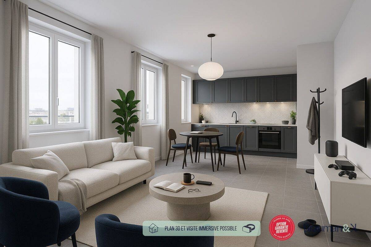 Appartement 3 pièces 56 m² · à Villejuif · 56 m² · 399 000 €
