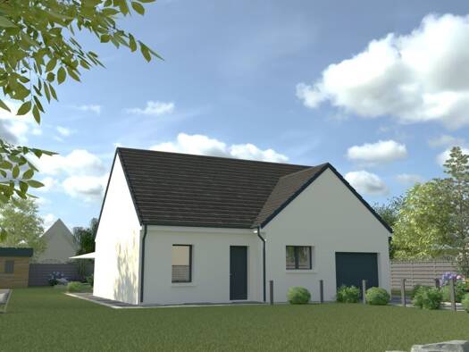 Terrain avec maison neuve à vendre 189 101 € 4 pièces 2 chambres 80,7 m² 589 m² de terrain Croth 28520