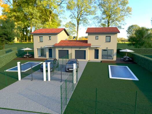 Terrain avec maison neuve à vendre 259 000 € 1 pièce 1 chambre 90 m² Saint-Martin-en-Haut 69850