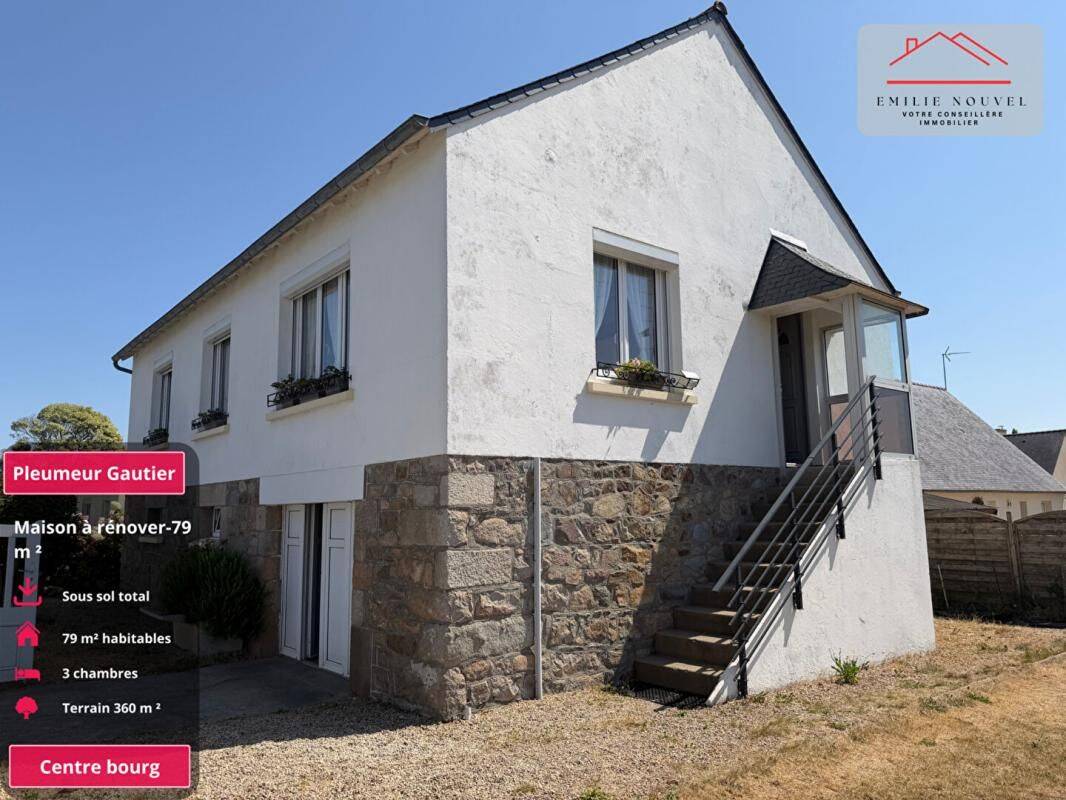 Maison 4 pièces 79 m² · à Pleumeur-Gautier · 79 m² · 146 990 €