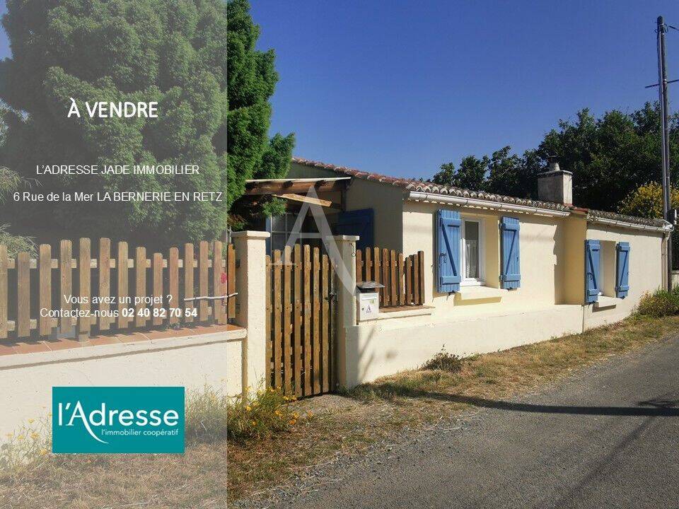 Maison 3 pièces 59 m² · à Villeneuve-en-Retz · 59,4 m² · 179 300 €