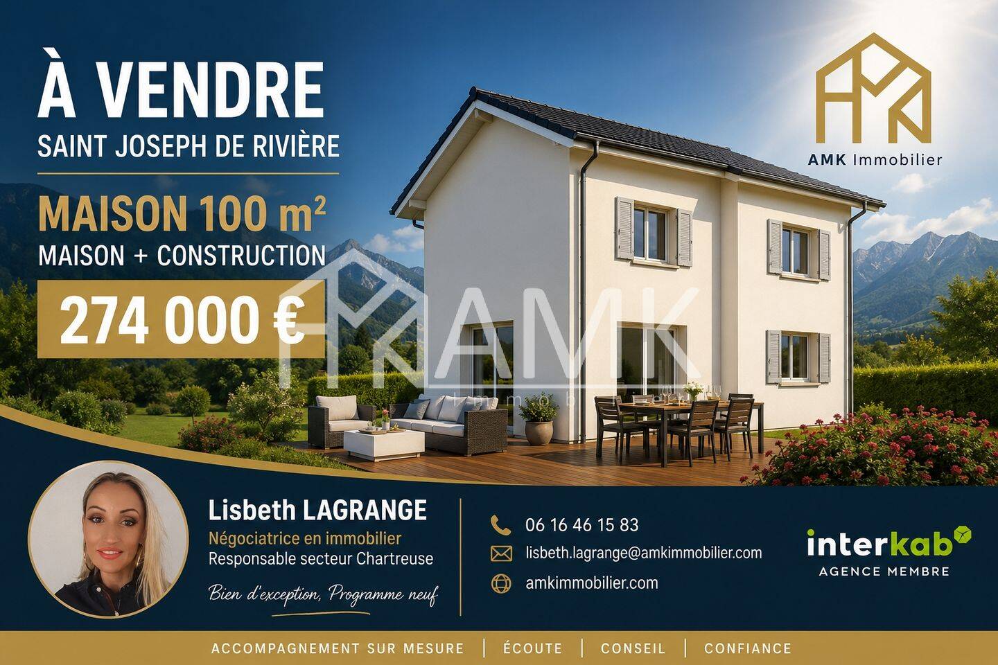 Terrain de 485 m² à Saint-Joseph-de-Rivière - photo 2