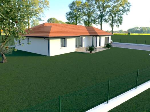 Terrain avec maison neuve à vendre 337 400 € 1 pièce 1 chambre 124 m² Cessieu 38110