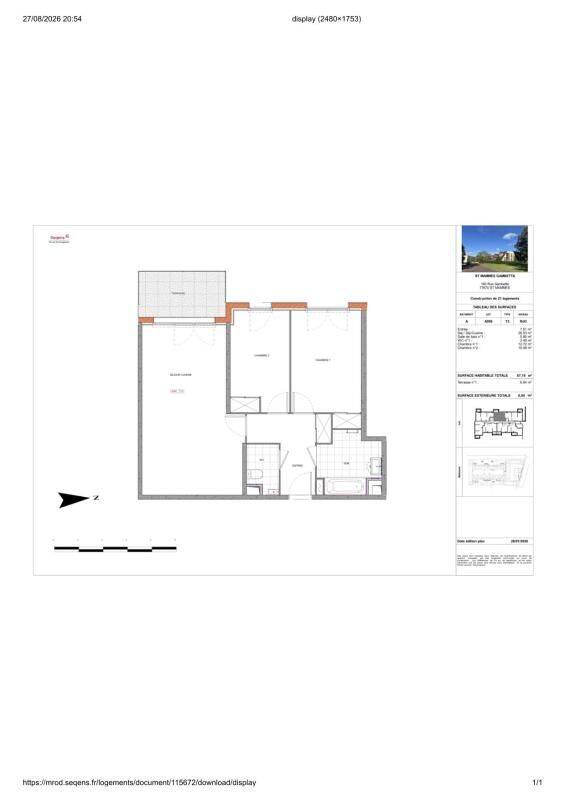 Appartement 3 pièces 67 m² · à Saint-Mammès · 67 m² · 946 €/mois