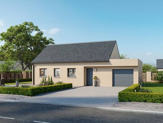 Terrain avec maison neuve à vendre 227 200 € 3 pièces 1 chambre 60 m² 545 m² de terrain Pont-l'Évêque 14130