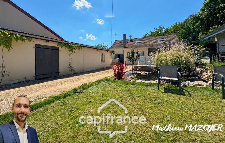 Maison à vendre 189 000 € 3 pièces 2 chambres 117 m² 493 m² de terrain Ouroux-sur-Saône 71370