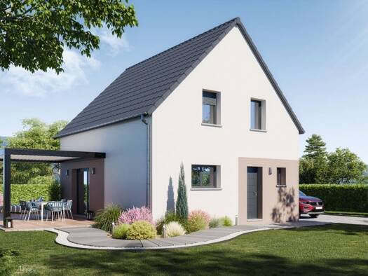 Terrain avec maison neuve à vendre 310 840 € 5 pièces 3 chambres 101 m² 467 m² de terrain Bruebach 68440