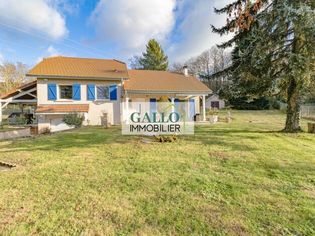 Maison de plain-pied à vendre 390 000 € 5 pièces 4 chambres 121 m² 2 382 m² de terrain Saint-Georges-d'Esperanche 38790