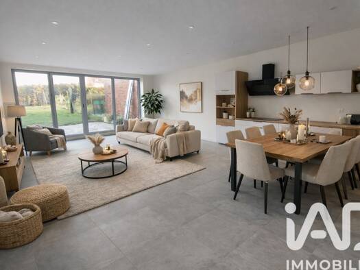 Maison de ville à vendre 260 000 € 6 pièces 5 chambres 120 m² 251 m² de terrain Haute Loge-Tissage-Chapelle Vandamme-Rocher Hazebrouck 59190