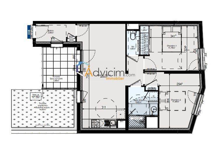 Appartement 3 pièces 62 m² · à Orléans · 62 m² · 314 475 €