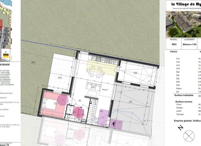 Maison à vendre 437 000 € 6 pièces 4 chambres 104 m² 178 m² de terrain Sud Est Hettange-Grande 57330