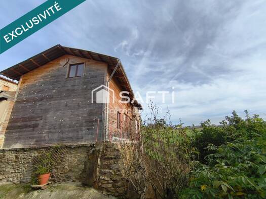 Maison à vendre 86 700 € 2 pièces 1 chambre 75 m² 749 m² de terrain Flagnac 12300