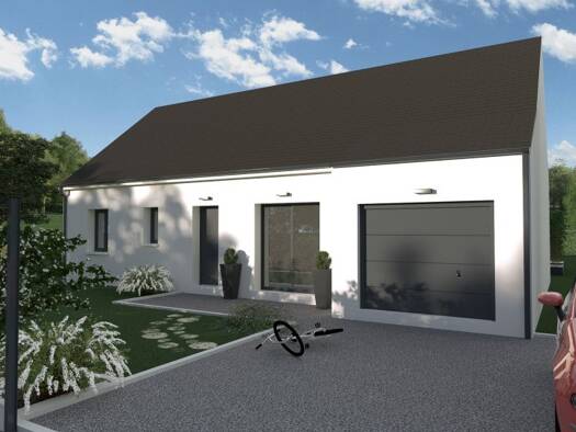 Terrain avec maison neuve à vendre 215 000 € 4 pièces 3 chambres 80 m² 450 m² de terrain Sainte-Maure-de-Touraine 37800