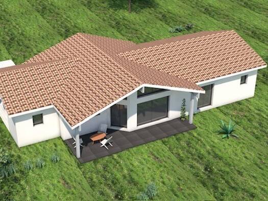 Terrain avec maison neuve à vendre 383 000 € 1 pièce 1 chambre 100 m² 460 m² de terrain Haut Boucau Boucau 64340