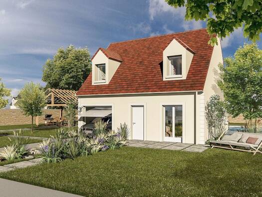 Terrain avec maison neuve à vendre 279 000 € 5 pièces 3 chambres 81,7 m² 326 m² de terrain Breux-Jouy 91650