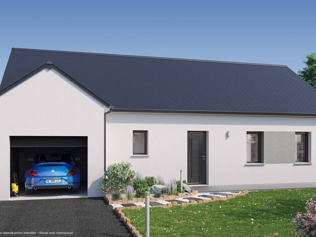 Terrain avec maison neuve à vendre 178 728 € 4 pièces 3 chambres 86 m² 700 m² de terrain Saint-Jean-Saint-Germain 37600