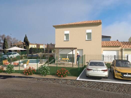 Terrain avec maison neuve à vendre 360 600 € 4 pièces 3 chambres 78 m² 387 m² de terrain Peyrolles-en-Provence 13860