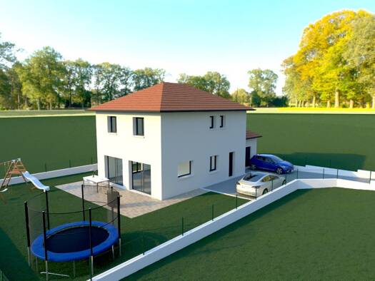 Terrain avec maison neuve à vendre 339 500 € 1 pièce 1 chambre 115 m² 594 m² de terrain Ruy-Montceau 38300