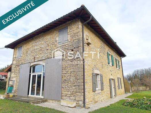 Maison à vendre 358 000 € 8 pièces 6 chambres 250 m² 11 038 m² de terrain Coligny 01270