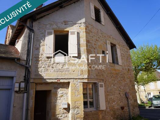 Maison à vendre 89 000 € 3 pièces 2 chambres 79 m² 220 m² de terrain Excideuil 24160