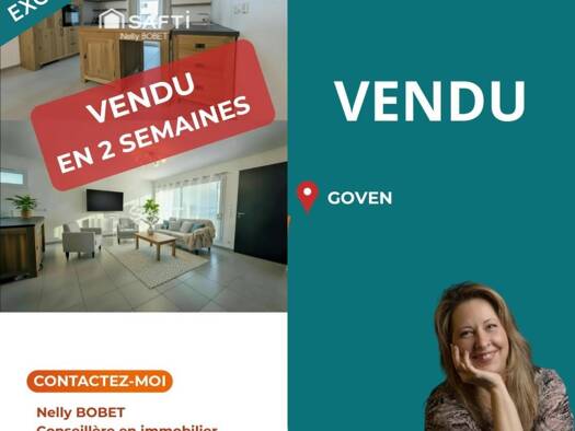 Maison à vendre 245 000 € 4 pièces 3 chambres 81 m² 356 m² de terrain Goven 35580