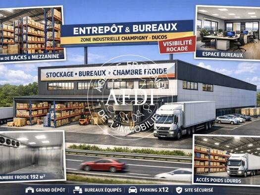 Entrepôt à louer 1 299 € 1 500 m² d'espace de stockage Ducos 97224