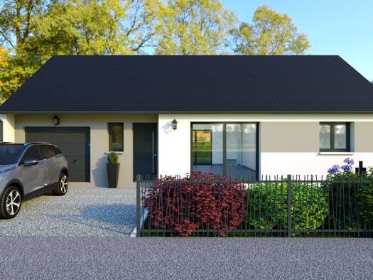 Terrain avec maison neuve à vendre 248 800 € 5 pièces 4 chambres 100 m² 370 m² de terrain Pernay 37230