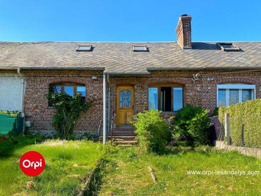 Maison à vendre 113 000 € 4 pièces 2 chambres 80 m² 639 m² de terrain Le Val Les Andelys 27700
