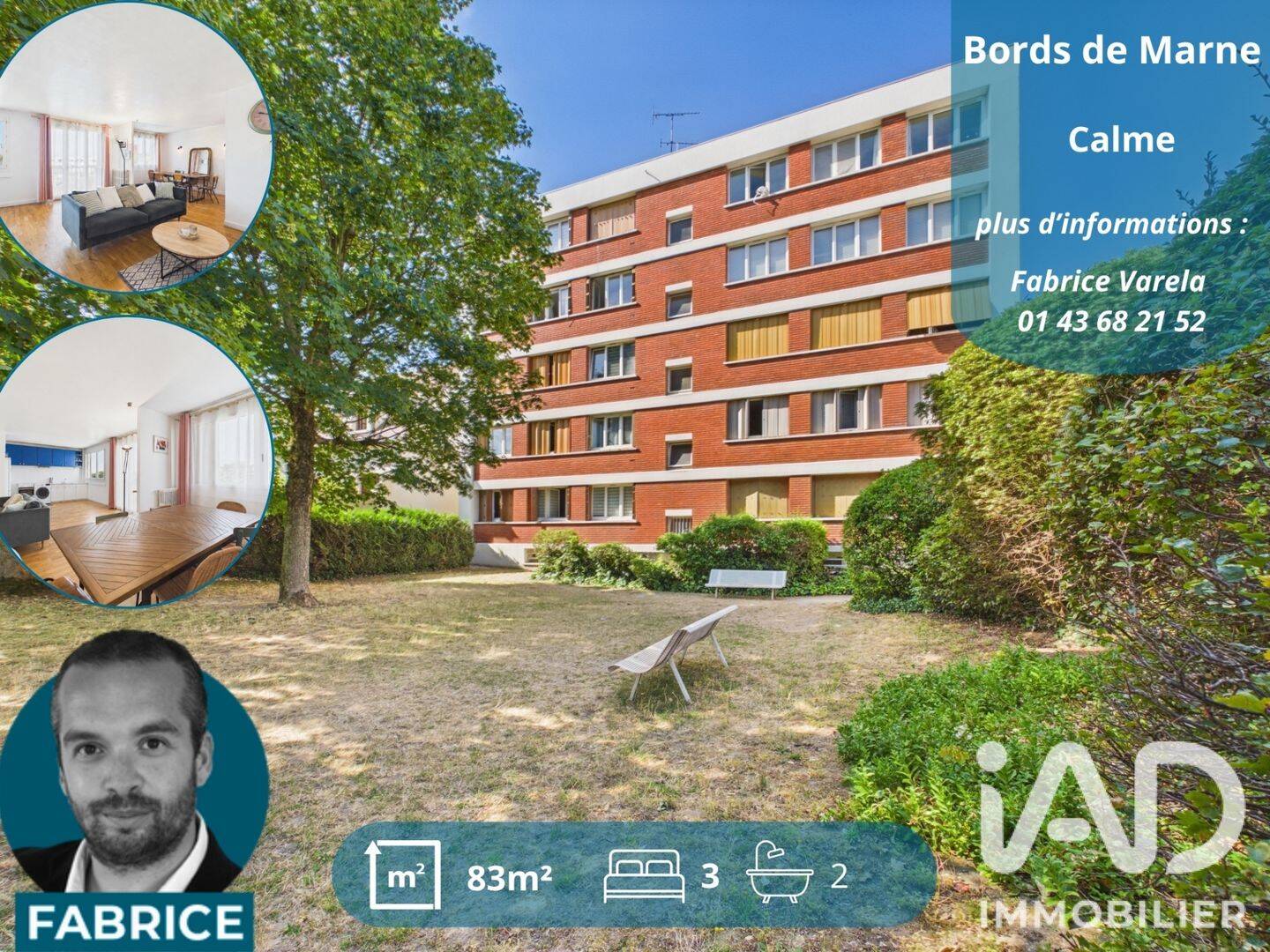 Appartement 5 pièces 83 m² · à Maisons-Alfort · 82,9 m² · 299 000 €