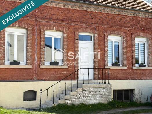 Maison à vendre 192 000 € 6 pièces 3 chambres 112 m² 655 m² de terrain Saint-Erme-Outre-et-Ramecourt 02820